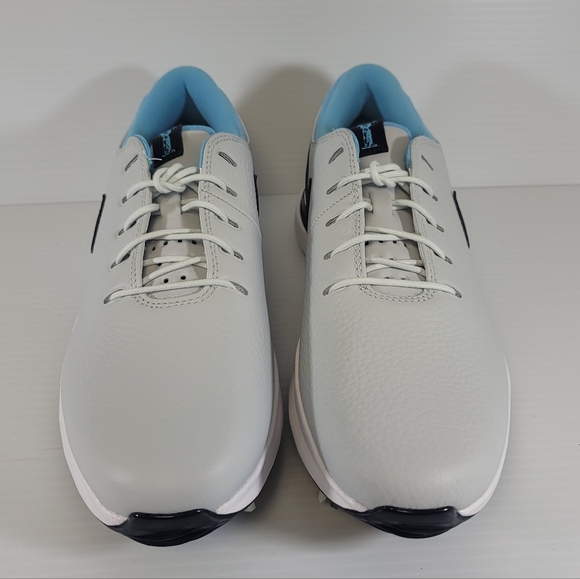 Size 9.5 Men\'s Nike Air Zoom Victory Tour 3 Golf Platinum White Blue DV6798-002